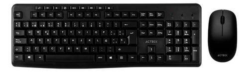 Kit Inalámbrico Kt28 Acteck Inalambrico/windows Color del mouse Negro Color del teclado Negro