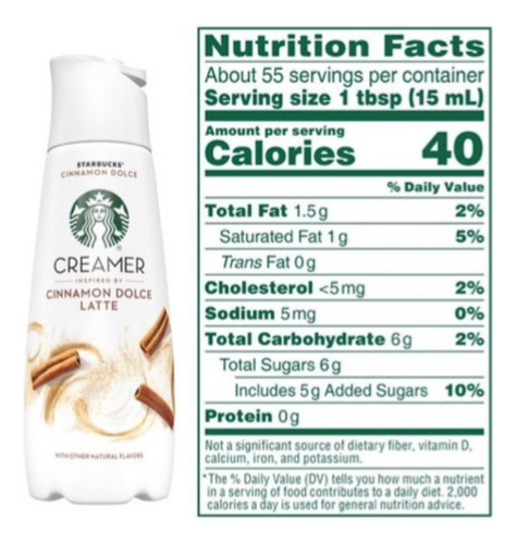 Starbucks Crema Para Cafe Canela Late 828ml Xchws C