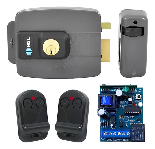 Fechadura Elétrica Hdl C90 02 Controles 01 Receptor E Fonte