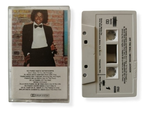 Michael Jackson Off The Wall Casette Sony Music