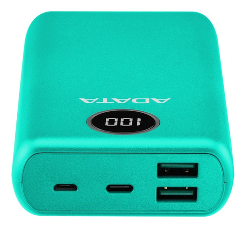 Power Bank Adata 20000mah Ap20000qcd-dgt-cgn Color Turquesa