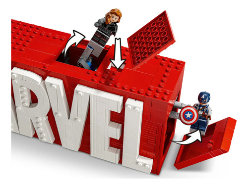 Lego Marvel Logo E Minifiguras Dos Vingadores 931 Pçs 76313