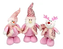 Comprar Pack De 3 Muñecos Navideños Patas Largas Decoracion Navidad