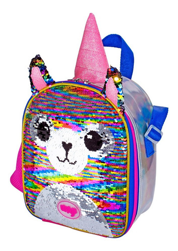 Imagen 1 de 6 de Lonchera Escolar Lentejuela Reversible Wilys Kids Wt379
