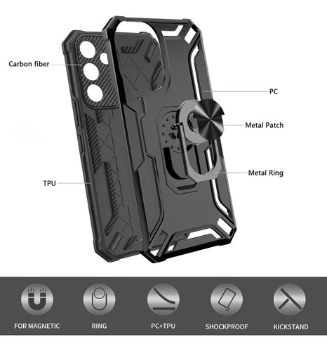 Case Bumper Para Xiaomi Redmi A3 / Funda De 2 Piezas Robot