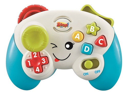 Controle Brinquedo Bebê Video Game Som E Luz Bpa Free- Zoop