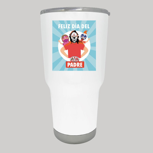 Termo Vaso Térmico 30 Oz Lucha Libre Aaa Día Del Padre Papá