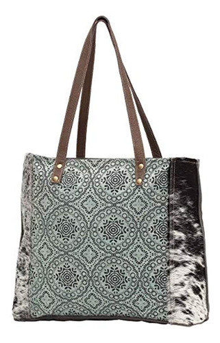 Bolsa De Lona Multicolor Estilo Vintage. Marca Myra Bag