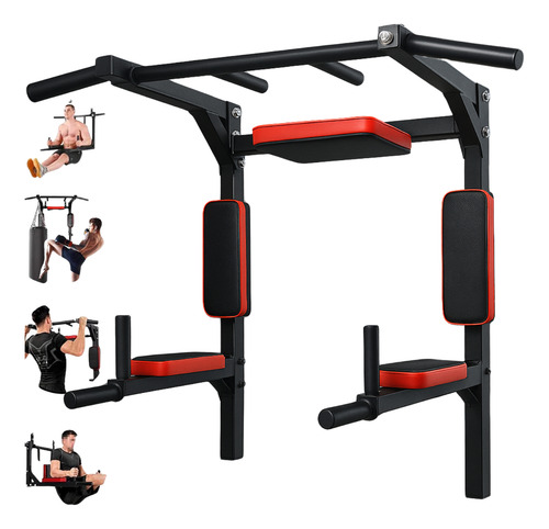 Barra Dominada Ejercicios Push Multifuncional Pared Gym 8en1