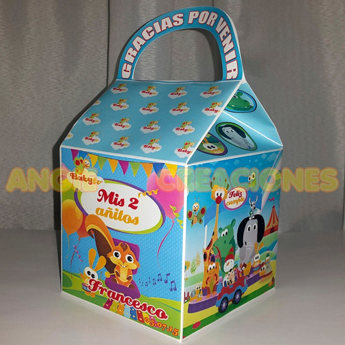 10 Cajitas Felz Bebes Baby Primer Añito Bautismo Candybar !!