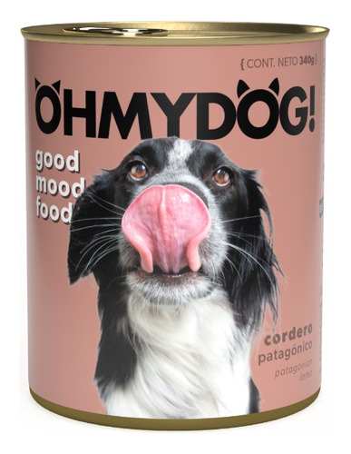 Ohmydog! - Cordero Patagónico - Alimento Húmedo para Perros - 12 Latas X 340gr