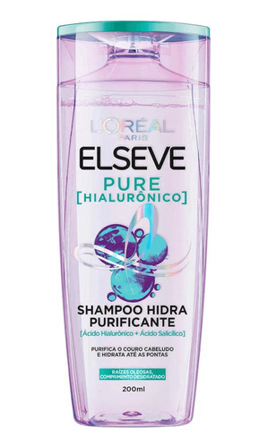 Shampoo Elseve Pure Hialurônico 200ml