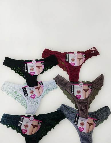 3 Pz De Pantys Para Dama Lenceria De Encaje Colores Surtido