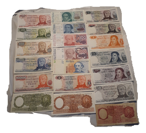  Billetes Argentina Pesos Australes Sc Sc- Ebc Mbc Lote X 20