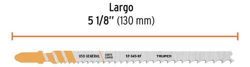 Blister 5 Seguetas T 5-10 Dpp Corte Recto Truper 103049
