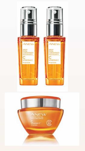 Pack X2 Serum + Crema Vitamina C Anew Avon