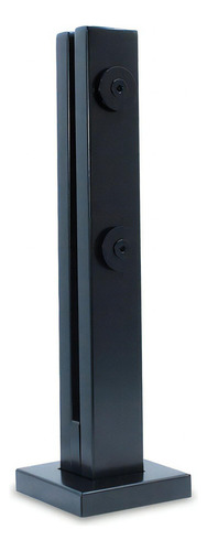 Coluna Torre Em Inox 40 Cm Guarda Corpo C/ Chumbador Cor Preto Fosco