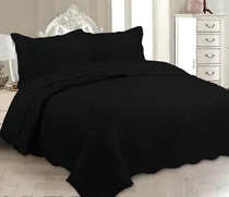 Comprar Colcha Matelada 220x180 Jazmini Cobre Leito Solteiro 2 Peças Jogo De Cama Kit Conjunto Cama Box Preto Absoluto