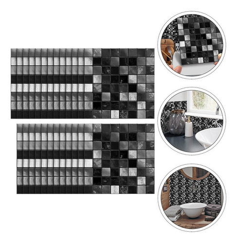 25 Pegatinas Para Azulejos De Cristal Diseño De Mosaico Im