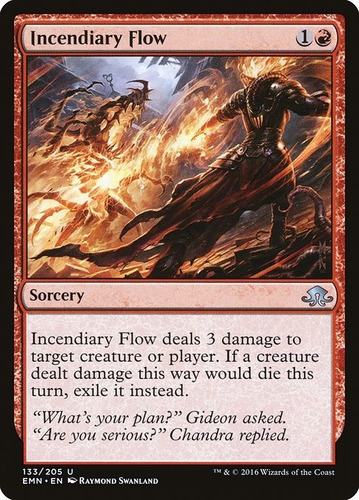 Carta Magic Incendiary Flow Emn Mtg