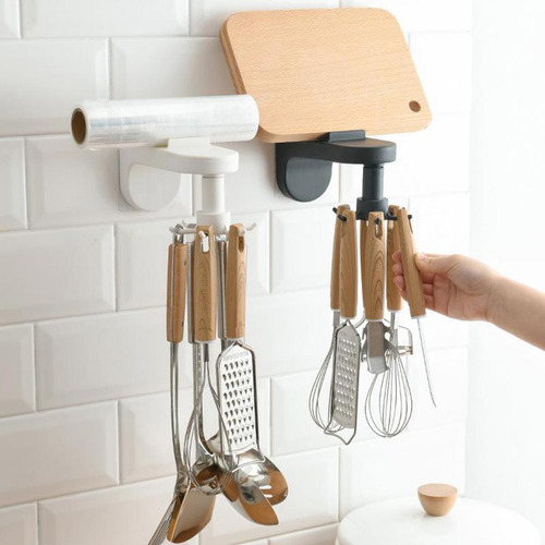 Utensilios De Cocina Montados En La Black_wall Mount