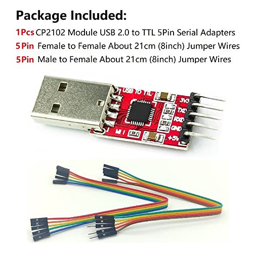 Módulo Wwzmdib Cp2102, Adaptadores Seriales Usb 2.0 A Ttl De