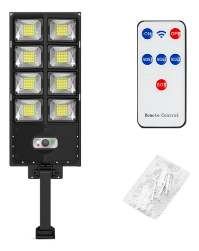 Luz De Calle Solar Con Sensor Humano Exterior De Control Rem