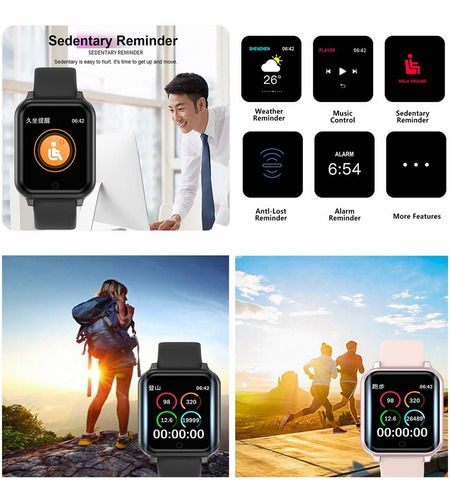 Reloj Inteligente Deportivo Bluetooth Impermeable Mujer