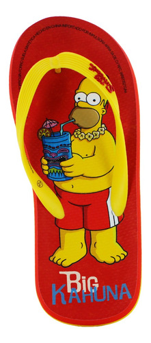 Simpsons Sandalia Casual Homero Bebida Playa Hombre 85271