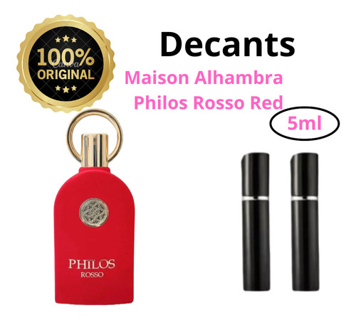 Muestra De Perfume O Decant Maison Alhambra Philos Rosso Red