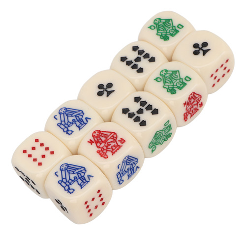 Juego Estándar De Dados De 6 Caras, 20 Piezas, Resistente Al