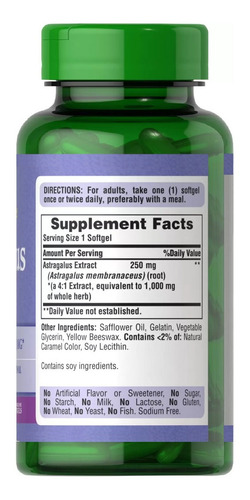 Extracto Astragalo Astragalus Inmun - Unidad a $350
