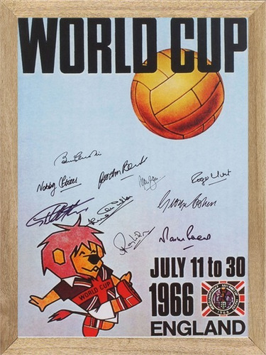 Mundial Inglaterra 1966 Cuadro , Poster , Cartel        X141