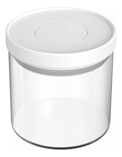 Pote Mantimentos Hermético Vidro Fechamento Pressão 700ml Cor Transparente