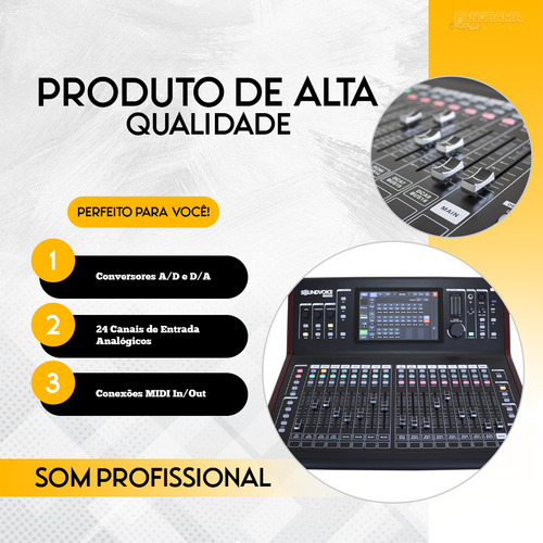 Mesa Digital 24 Canais Titanium Soundvoice Mdt-24