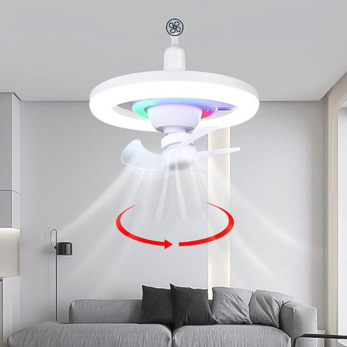 Ventilador De Teto Com Luz, Lâmpada Multifuncional, 16