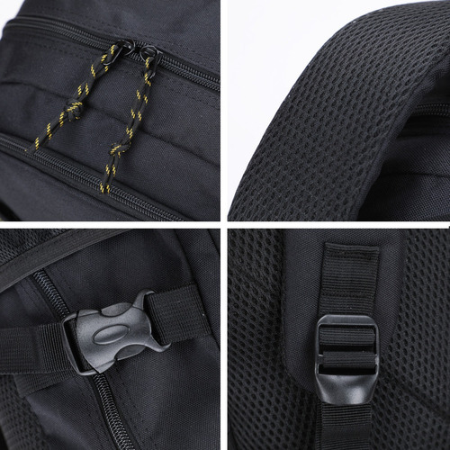 Mochila Porta Notebook 15.6 Urbana Camping Ejecutiva Escolar Color Caqui Diseño De La Tela Liso