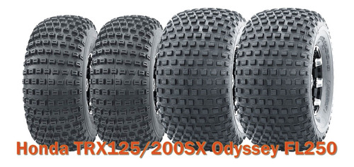 Honda Trx125/200sx Odyssey Fl250 Full Set Atv Tires 20x7 Ugg