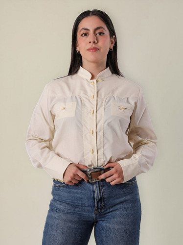 Camisa Charra Lisa Para Dama, Gran Herradura