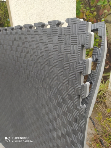Imagen 8 de 8 de Pack 2un Tatami 100x100x2,5cmnegro/gris Despacho Gratis Stgo
