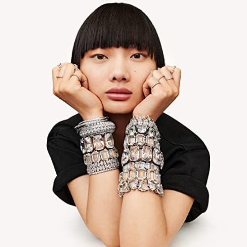 Pulsera De Cristal Swarovski For Mujer Millenia Con Acabado