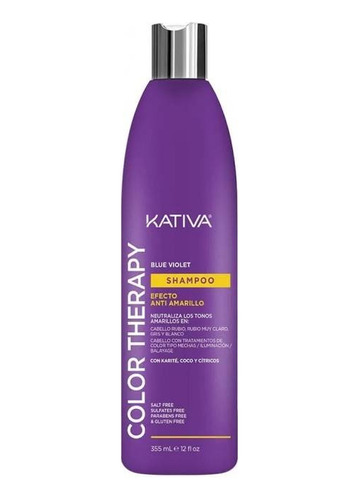 Shampoo Kativa Blue Violet Anti Amarillo 355ml