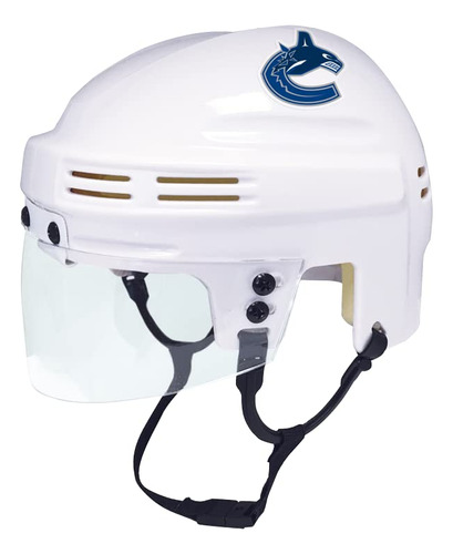 Sportstar Mini Hockey Display Helmet  White  Vancouver Van