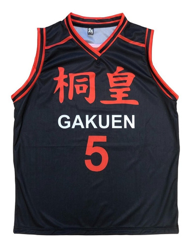Camiseta Gakuen #5 Kuroko No Basket Anime Cosplay Gastovic