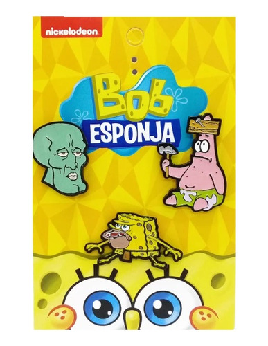 Set De Pines Bob Esponja Licencia Oficial Nickelodeon