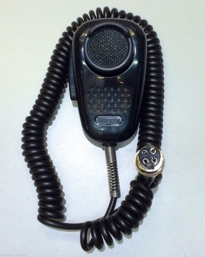Micrófono Dijkoo con conector de 4 pines y botón PTT, ideal para altavoces remotos, modelo desconocido, no inalámbrico.