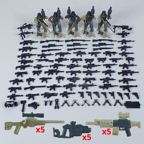 Call Of Duty Mega Construx Atlas Lote Armas Rifle Metralleta 200 (Usado)