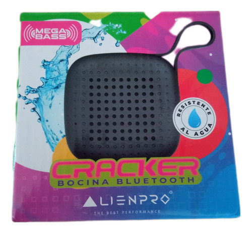 Bocina Bluetooth Alienpro Cracker Ipx4 Color Negro