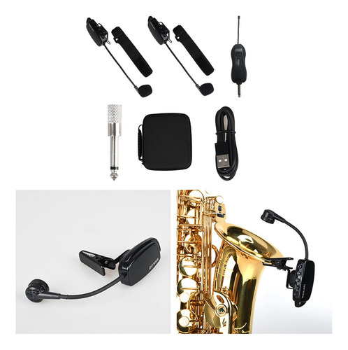 Micrófono Saxofón Erhu Pickup Flexible Estable Multiuso B