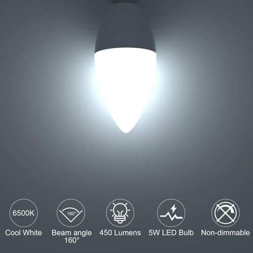 Bombillas Led Tipo Candelabro Oraluce E12, 40 Bombillas